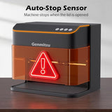 Genmitsu Kintix Laser Engraver 5W 5000mW, 90000mm/min Ultra Fast Galvo Laser with Auto-Lifting, 200x100mm Large Area for Jewelry, Metal, Wood, Compatible with LightBurn, APP Supported, Class 1 Safety Genmitsu