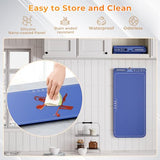 Warming Mat for Food Extra Large 32"x15", Electric Silicone Food Warmer Trays for Chafing Dishes & Buffet,Portable Countertop Food Warmers for Parties, 7-Level Temp 8-Hour Timer， Blue FJAU