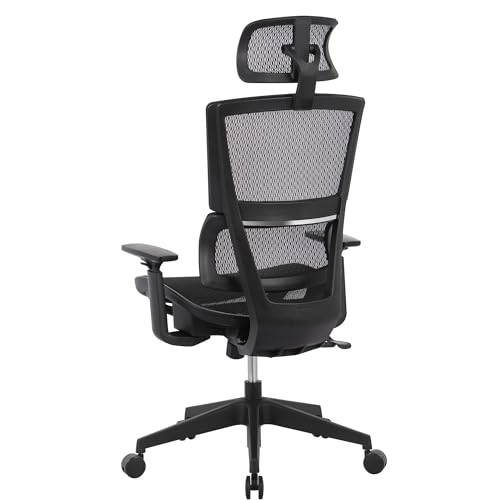 Realspace® Radano Mesh High-Back Executive Office Chair, Black, BIFMA Compliant Realspace