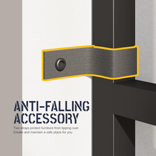 70 x70" Triple 5 Tier Book Shelf, Industrial Large Bookcase with Storage Cabinet, Tall Bookshelf with 14 Open Display Shelves Metal Frame Furniture for Living Room Bedroom Home Office Rustic Brown astimey