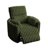 Jocisland Power Recliner Nursery Chair for Adults, Electric Swivel Rocking Glider with USB & Type-C, Soft Fabric Armchair with 2 Pillows, Cozy Reclining Sofa for Living Room, Bedroom, Green