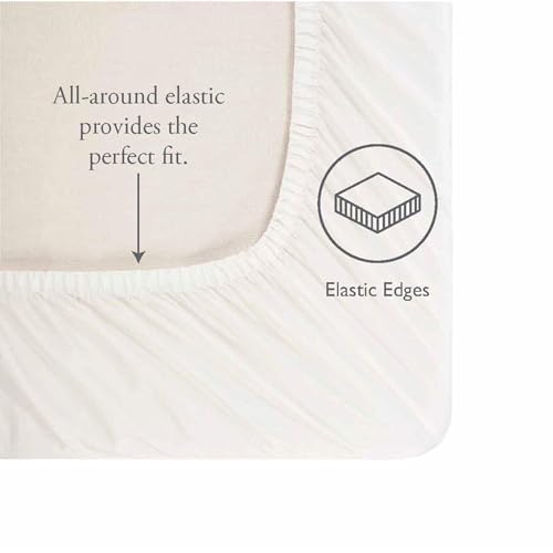 Laura Ashley - Queen Sheet Set, Buttery-Soft Bed Sheets with a Naturally Silky Smooth Cotton Sateen Lightweight Feel - Matching Pillowcases & Fitted Sheet (Lilian Coral) Laura Ashley