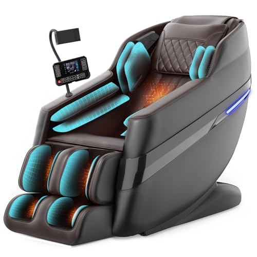 FURNIMAT 2026 Massage Chair Full Body, 3D SL-Track Zero Gravity Shiatsu Massage Chair Recliner with AI Control, Body Scan, Airbags, Heating, Foot Roller, Auto Modes, Bluetooth Speaker FURNIMAT