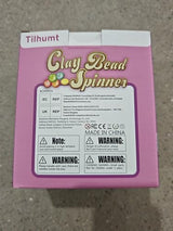 Tilhumt Clay Bead Spinner, Electric Bead Spinner for Jewelry Making, Friendship Bracelets Maker with Needle and Elastic String, Gift for Girls, Patent Design, Pink (Beads Not Included) Tilhumt