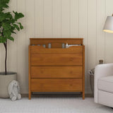Davinci Jayden 3-Drawer Changer Dresser in Chestnut, GREENGUARD Gold and FSC® Certified DaVinci