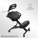 VIVO DRAGONN DN-CH Kneeling Chair, Metal, Black, One Size Fits All VIVO