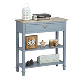 Wnutrees Multi-functional Console Desk, Grey, 30 in x 10.6 in x 31.5 in Wnutrees