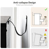 IDEALHOUSE 6 Drawers Dresser for Bedroom, Natural Rattan Drawer with Spacious Storage, Wood Chest of Drawers with Metal Legs for Bedroom, Living Room, Hallway, Entryway (Black, 6 Drawers Dresser) IDEALHOUSE