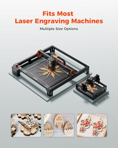 ACMER Honeycomb Laser Bed 300 * 300mm, Laser Engraver Honeycomb Working Table with Aluminum Backing Plate, Cutting Table for Diode CO₂ Fiber Laser Engravers, Desktop Protection ACMER