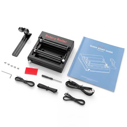 Roatry WAINLUX K10 Laser Rotary Aattachment for Laser Engraver and Cutter Rotary Roller,Engraver Accessory Y-axis Rotary Roller for Engraving Cylindrical Objects, Wine Glass, Tumbler, Pen WAINLUXPRO