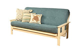 Kodiak Furniture 8" Full Size Spring Futon Mattress Replacement, Sleeper Sofa Bed Mattress, Linen Aqua - Frame Not Included Kodiak Furniture