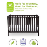 Delta Children Heartland 4-in-1 Convertible Crib - Greenguard Gold Certified, Dark Chocolate Delta Children