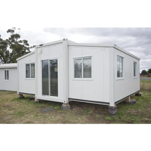 Romoxa 20FT*20F Portable Prefabricated Tiny Home - Ideal for Hotel Office Shop! Mobile Container House with Modular Design Structure for Villa, Warehouse and Workshop (20FT*20FT) - WoodArtSupply