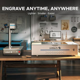 OMTech 30W Fiber Laser Marking Machine with Rotary Aix ±0.01mm Precision | 5.9"x5.9" Area | LightBurn Compatible | Dual Red Dot Locator | 100,000+ Hours Lifespan | for Metal, Aluminum, Steel, Jewelry OMTech