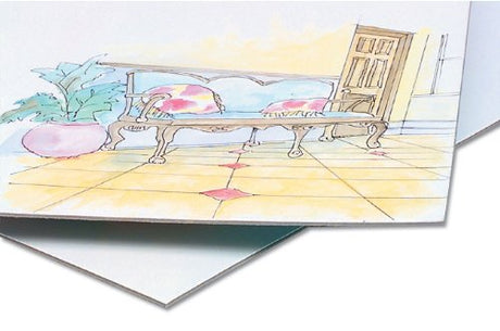 Crescent 300 Cold Press Illustration Board, White, 10" W x 15" L (Pack of 15) Crescent