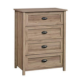 Sauder County Line 4 Drawer Chest, Salt Oak finish Sauder