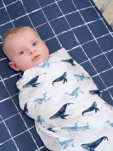 Gerber Baby Unisex 2-Pack Muslin Blanket, Coastal Calm, One Size Gerber
