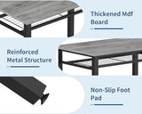 GarveeHome Modern Dining Table Set for 4, Kitchen Table for 4 with Chairs &Storage Bench,47 "Rectangular Dining Room Set with Bench,4 Piece Kitchen Table Set for Small Space/Apartment(Gray) GarveeHome