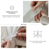Simple&Opulence 100% Linen Duvet Cover Set, 3 PCS Natural French Flax Ruffle Duvet Cover Queen Size, Breathable Comfy Linen Bedding Comforter Cover with 2 Pillowcases (Natural Linen, 88" X 92") Simple&Opulence