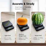 Food Scale Kitchen Scale Weight Grams and Ounces Small Digital Scale for Weight Loss Baking Cooking Coffee of NUTRI FIT, Max 11lb 0.5g Increment, LCD Smart Tare, Easy to Use for Travel, AAA Battery