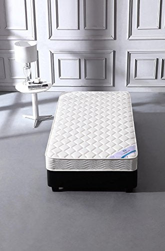 HomeLife 6 Inch Twin Mattress - Medium Firm Innerspring Support with Tight Top - Memory Foam & Polyester Cover – Lightweight - Easy Setup - Twin Mattress in a Box - White