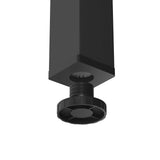 Need Computer Desk, 47 inch Home Office Desk, Modern Simple Style Home Office Gaming Desk, Basic Writing Table for Study Student, Black Metal Frame, Teak Need