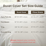 California Design Den 3 Pc Full/Queen Duvet Cover Set - Winner Good Housekeeping Best Bedding Awards 2025, 400 Thread Count Sateen, 100% Cotton Duvet Cover Queen Size,Button Closure,Corner Ties -White California Design Den