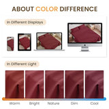 USXIBEI Twin Size 3 Piece Bed Sheet Set - Ultra Imitation Cotton-Premium Breathable & Cooling Sheets - Hotel Luxury Bed Sheets Deep Pocket up to 15"- Wrinkle, Fade, Stain Resistant (Burgundy, Twin) USXIBEI