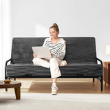 HOMBYS 8 Inch Memory Foam Futon Mattress Full Size, Thick Foldable Futons Sofa Couch Bed Floor Mattress Fits Most Daybed and Futon Frames, 75" x 54"(Frame Not Included, Grey) HOMBYS