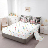 Erosebridal Pink Fashion Comforter Set with Sheets Full for Girls Girly Modern Inspirational Quotes Women Abstract Black White Stripes Bed in a Bag Books Floral Perfume Makeup 7 Piece Bedding Set Erosebridal