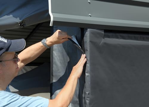 Arrow Carports Enclosure Kit for Galvanized Steel Carport, Fabric Carport Wall Panels, 20' x 20' x 7' Arrow