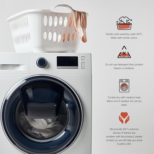 Simple&Opulence French Linen Duvet Cover Set 104"x 92"- 3 Pieces (1 Comforter Cover,2 Pillowcases)-Natural Flax Cotton Blend-Solid Color Breathable Farmhouse Bedding-Linen/Beige, King