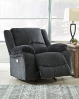 Signature Design by Ashley Draycoll Contemporary Power Rocker Recliner, Dark Gray Signature Design by Ashley