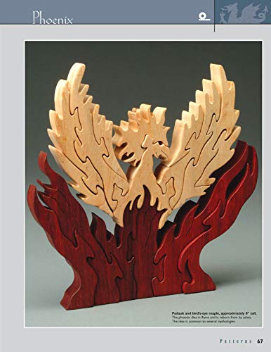 Fantasy & Legend Scroll Saw Puzzles (Fox Chapel Publishing) 29 Ready-to-Cut Patterns for Fantastic Creatures like Dragons, Gargoyles, Unicorns, Hydra, Phoenix, Griffin, Hippogriff, Mermaids, and More Fox Chapel Publishing