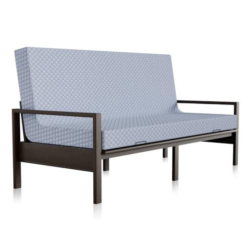 Begonia.K 5 Inch Futon Mattress Full Size - Thick Futons Sofa Couch Bed for Adults - Memory Foam Floor Mattress - Futon Cushion Replacement for Camping & Guest (Frame Not Included) Begonia.K