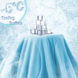 ELNIDO QUEEN Cooling Comforter for Hot Sleepers, Summer Cooling Blanket Twin Size for Night Sweats, Q-Max 0.45 Breathable All-Season Lightweight Blanket, (68x90 inch，Blue ELNIDO QUEEN