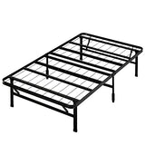ZINUS SmartBase Tool-Free Assembly Mattress Foundation, 14 Inch Metal Platform Bed Frame, No Box Spring Needed, Sturdy Steel Frame, Underbed Storage, Black, Twin, Regular Zinus