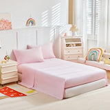 Girls Bed in a Bag Queen Size White Unicorn Comforter Set with Rainbow Flower - Soft 7 Pcs Pink Bedding Set (1 Comforter, 2 Pillow Shams, 1 Flat Sheet, 1 Fitted Sheet, 2 Pillowcases) UOZZI BEDDING