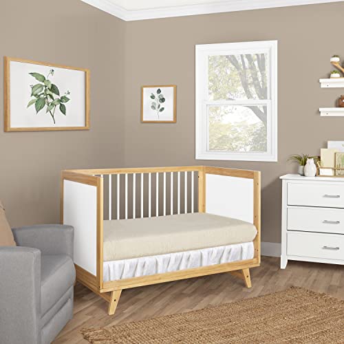 Dream On Me Carter 5-in-1 Full Size Convertible Crib / 3 Mattress Height Settings/JPMA Certified/Made of New Zealand Pinewood/Sturdy Crib Design, - WoodArtSupply