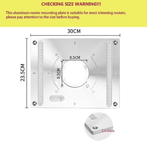 Aluminum Router Plate for Woodworking, Router Table Insert Plate ...