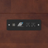 AFI, Northfield Murphy Bed Chest Queen with 6" Mattress, Storage Drawer & Built-in USB Charger, Walnut AFI