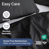 Black Duvet Cover King Size - Extra Soft King Size Duvet Cover - Lightweight, Comfy, Cozy & Breathable - Easy Care & Fade Free with Zipper Closures & Ties - 104" x 90" Inches - Comforter Not Included CGK Unlimited