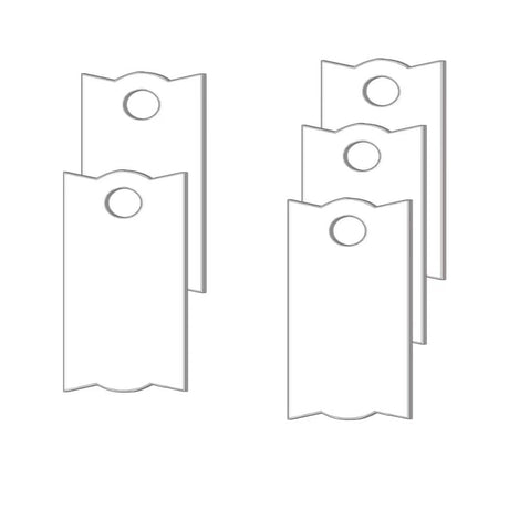 Injourlaif Sublimation Blanks Name Plate for Stanley Tumbler 30 oz H2.0, 20oz H1.0 & 2.0, 5 PCS Sublimation Personalized Name Tag for Customized Stanley Cup Lids Topper Accessories (Single-Side) Injourlaif