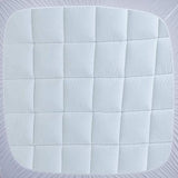 WhatsBedding Cotton Waterproof Mattress Pad Queen Size Top Down Alternative Filling Pillowtop Mattress Topper Cover-Fitted Quilted (Mattress Pad Queen) WhatsBedding