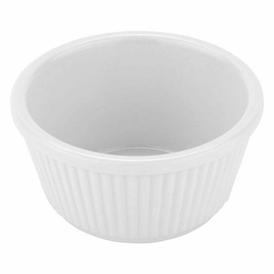 G.E.T. F-635-W White 3 oz. Fluted Ramekin, Break Resistant, White (Pack of 12)