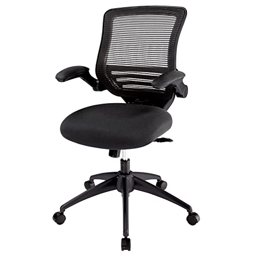Realspace® Calusa Mesh Mid-Back Chair, Black Realspace