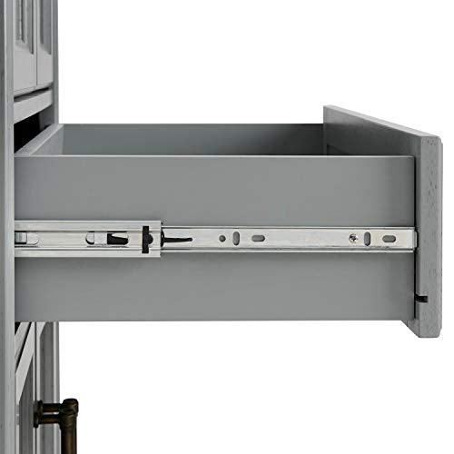 Crosley Furniture Tara Pantry, Distressed Gray Crosley Furniture