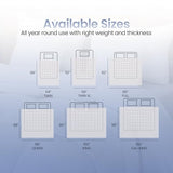 Utopia Bedding Comforter Duvet Insert, Quilted Comforter with Corner Tabs, Box Stitched Down Alternative Comforters King Size (White) Utopia Bedding