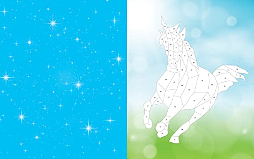 Sticker Mosaics Jr.: Sparkly Unicorns: Create Magical Pictures with Glitter Stickers! Castle Point Books