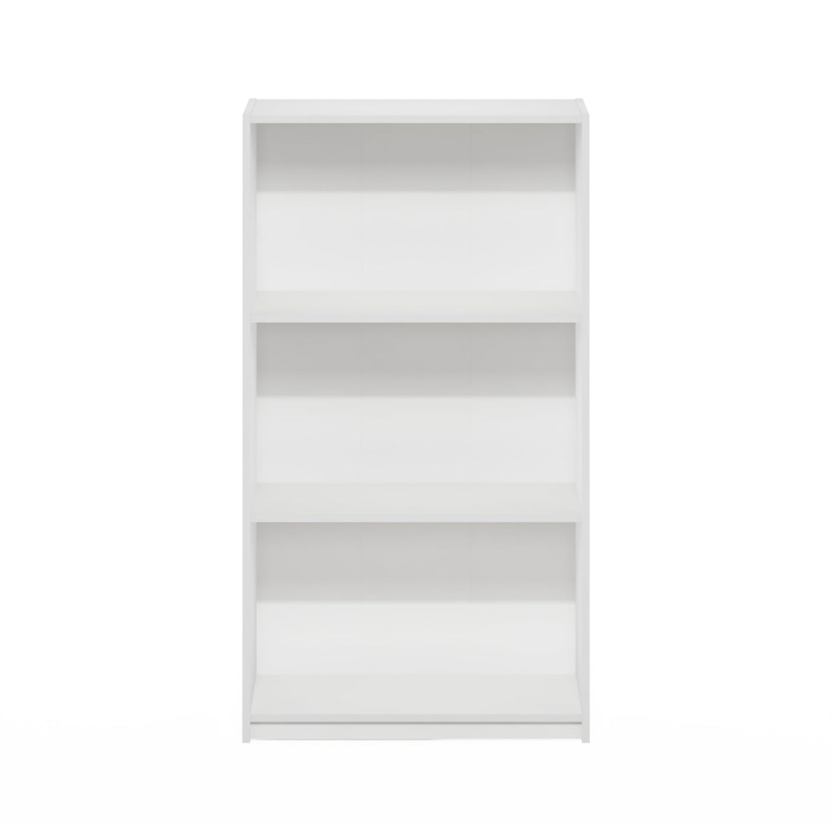 Furinno Basic 3-Tier Bookcase Storage Shelves, White/White Furinno